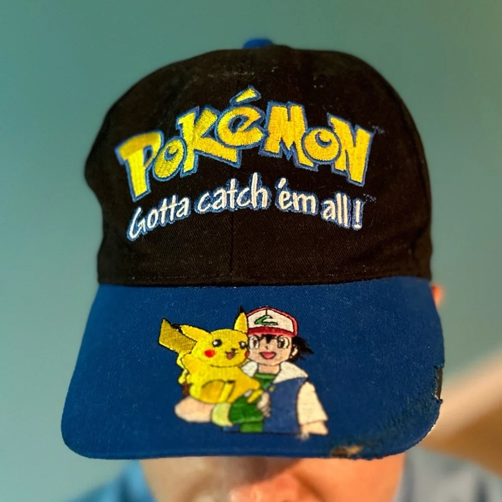 Nostalgic 90s Era Collectible Pokemon Gaming Retro Vintage Grunge Ballcap Hat